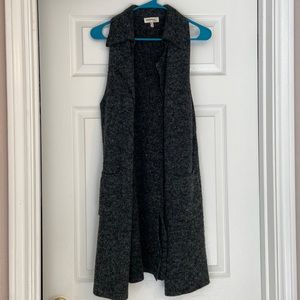 Monteau Open Front Sweater Vest